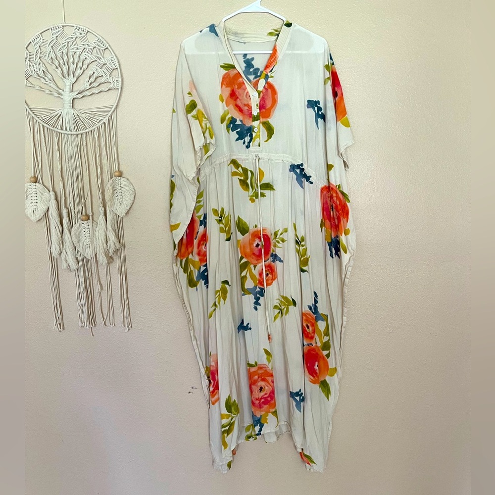 Floral maxi sun dress